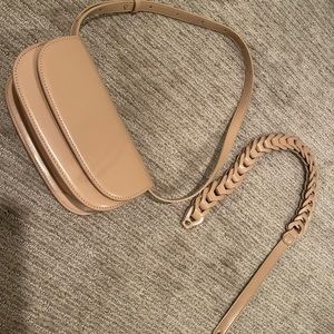 Tan Women’s handbag /clutch with two different straps